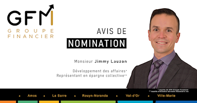 Nomination de Jimmy Lauzon